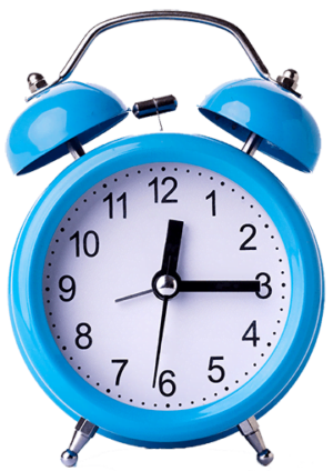 Blue Alarm Clock