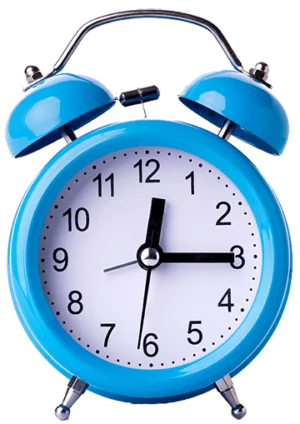 Blue Alarm Clock